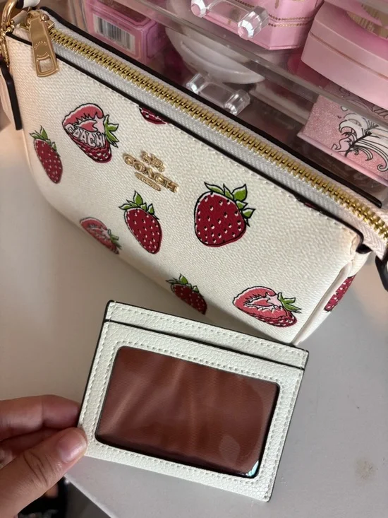 Coach strawberry nolita bag and cardholder set - Picture 3 of 5